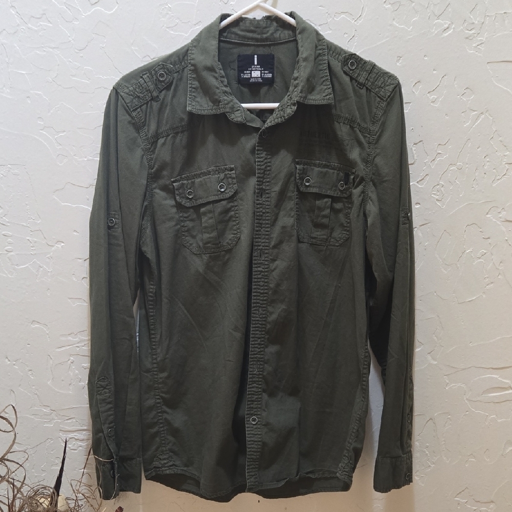 i jeans by Buffalo Green Button Down Shirt
